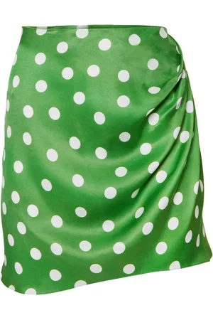 Carolina Herrera Polka-dot print ruched skirt