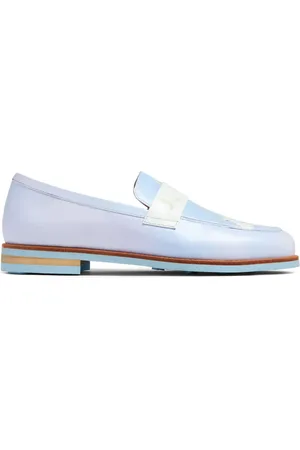 KIDSUPER STUDIOS Graphic-print leather loafers