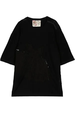 BY WALID Sinbad patchwork cotton T-shirt