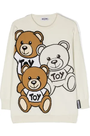Moschino Teddy Friends cotton-wool jumper