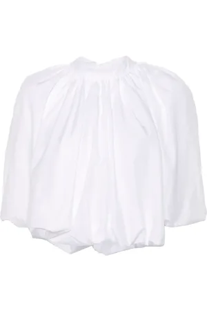 Simone Rocha Bow-embellished balloon-sleeves top