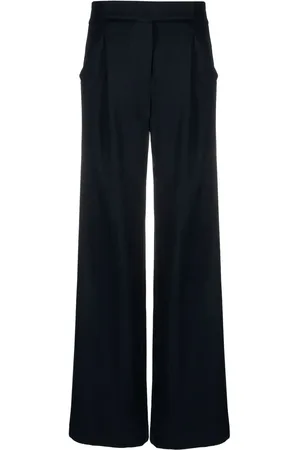 VERONICA BEARD Box-pleated wide-leg trousers