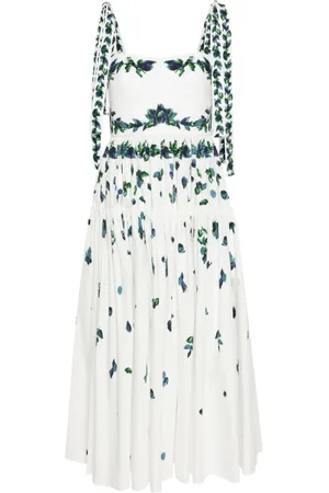 Erdem Floral-print tiered midi dress
