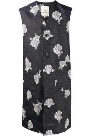 Onefifteen X ANOWHEREMAN patterned jacquard waistcoat