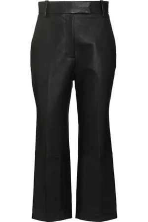 Khaite Melie cropped leather trousers