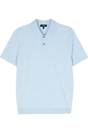 THEORY Mélange short-sleeve polo shirt