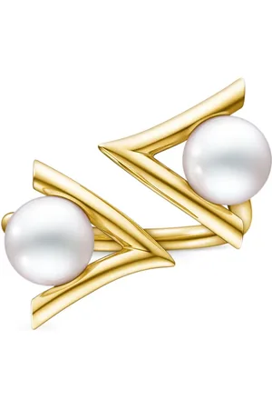 Tasaki 18kt yellow Collection Line Danger Claw pearl ring