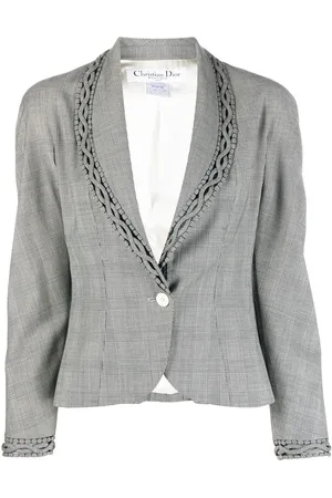 Dior 1990s checkered jacket