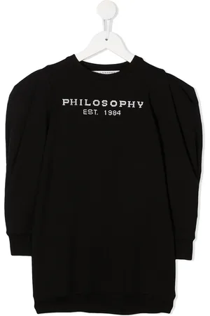 PHILOSOPHY DI LORENZO SERAFINI Logo embroidered puff sleeves sweatshirt