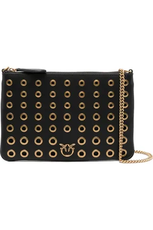 Pinko Love Birds leather crossbody bag