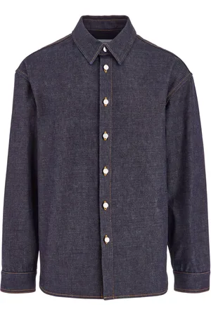 Salvatore Ferragamo Long sleeved denim shirt
