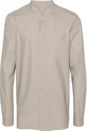 Rick Owens V-neck organic cotton shirt