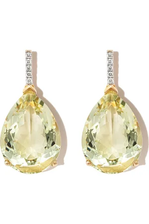Mateo 14kt yellow amethyst drop earrings