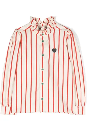 Mini Rodini Stripe-print organic-cotton shirt