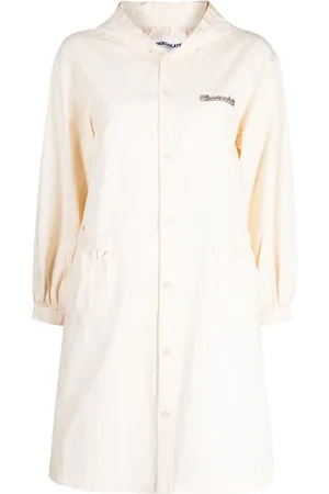 Chocoolate Hooded cotton shirt dress