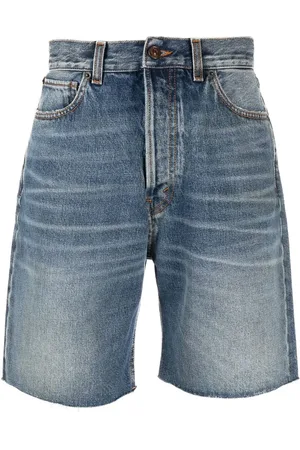 haikure Raw-cut denim shorts
