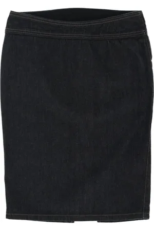 Gianfranco Ferré 2000s rear slit denim skirt