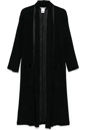 Issey Miyake 2000s knitted pleated coat