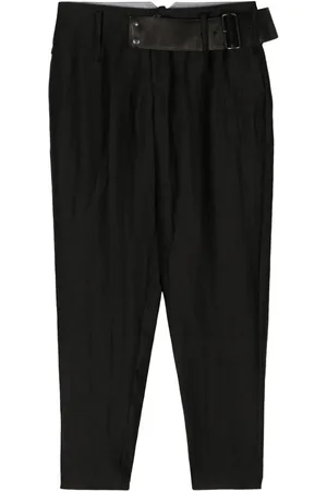 YOHJI YAMAMOTO Belted tapered trousers