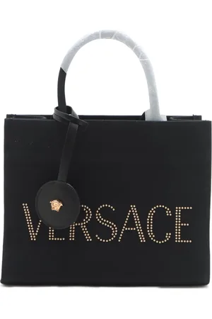 VERSACE 2020-2024 logo canvas tote bag