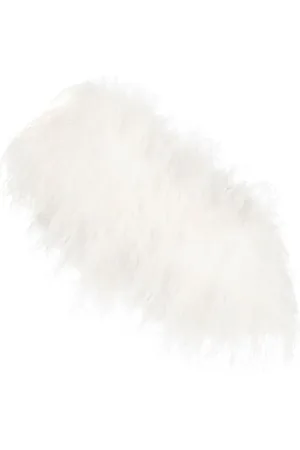 Styland One-shoulder feather-embellished top