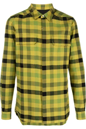 Rick Owens Check-pattern cotton shirt