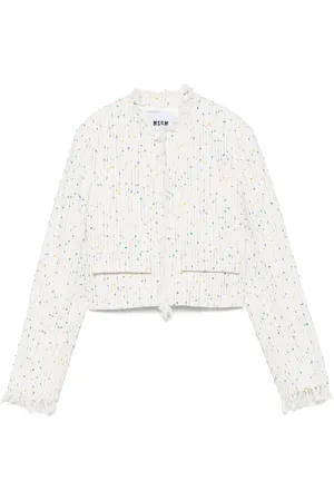 Msgm Frayed-edge jacket