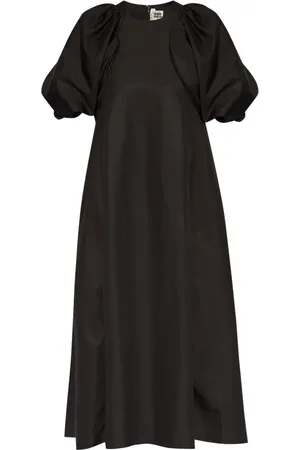 NOIR KEI NINOMIYA Puff-sleeve midi dress