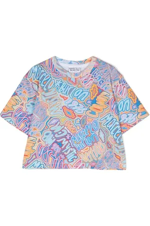 MARCELO BURLON All-over logo print cropped top