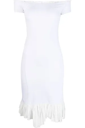 Maison Margiela Asymmetric off-shoulder dress