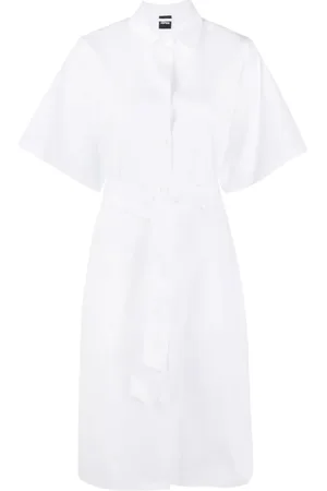Aspesi Short-sleeve cotton shirt dress