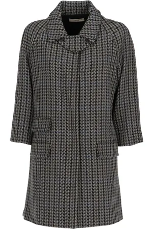 Prada 1990s houndstooth coat