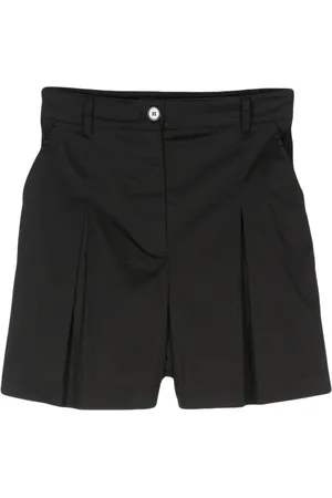 Patrizia Pepe Inverted-pleat poplin shorts