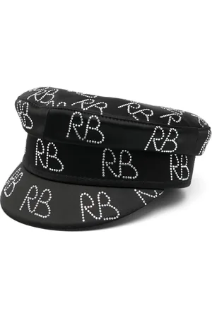 Ruslan Baginskiy Crystal-embellished baker boy hat