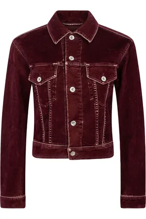 Paco rabanne Panelled velvet cropped jacket