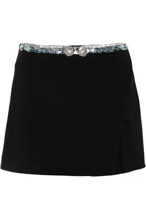 LOULOU Crystal-embellished skirt