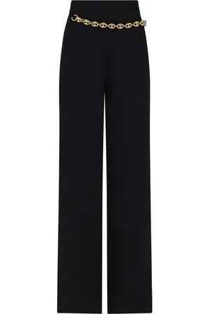 Paco rabanne Chainmail-detail wool-cashmere trousers