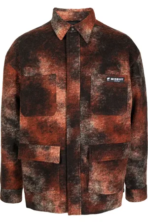 MISBHV Patterned logo-patch shirt