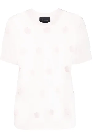 Simone Rocha Floral cut-out T-shirt