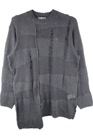 YOHJI YAMAMOTO Frayed-detail oversized sweater