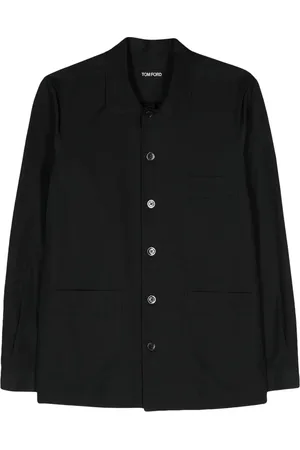 Tom Ford Classic-collar cotton-blend shirt