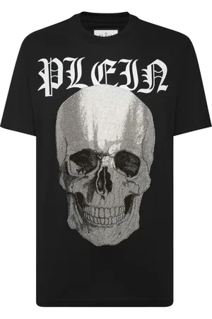 Philipp Plein Skull crystal-embellished cotton T-shirt