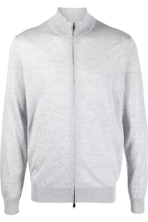 Ermenegildo Zegna Fine knit wool zip-up cardigan