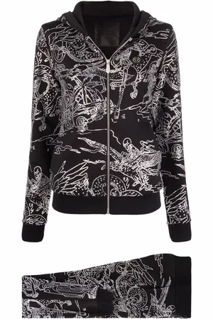 Philipp Plein Stones Skeleton tattoo tracksuit