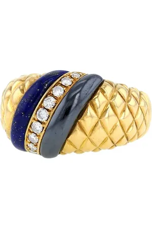 Van cleef 1970s yellow mult-isone ring