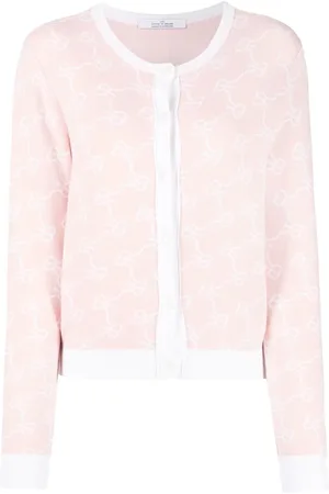 Rokh Monogram-print button-up cardigan