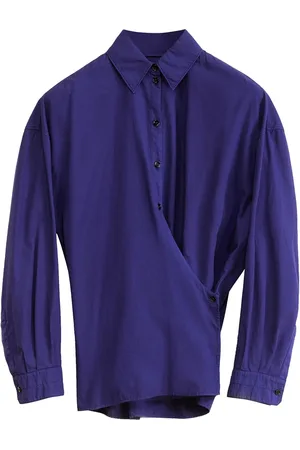 LEMAIRE Twisted-front poplin shirt