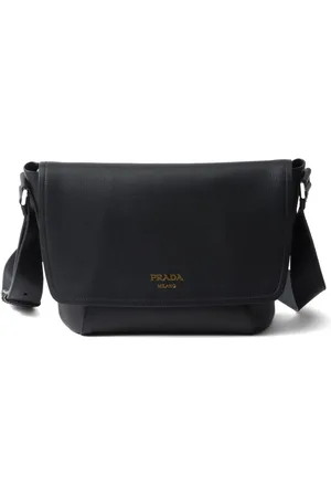 Prada Logo-print leather shoulder bag