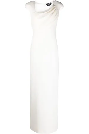 Tom Ford Asymmetric-neck silk dress