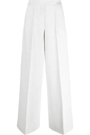 Dorothee Schumacher Pressed-crease concealed-fastening tailored trousers